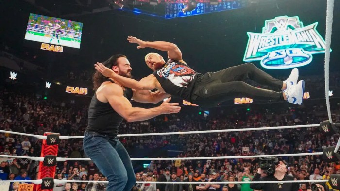 Keeping cody rhodes vs bloodline fresh drew mcintyres mania fate more raw takes