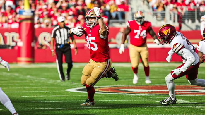 49ers george kittle praises brock purdys offseason work he looks like the guy