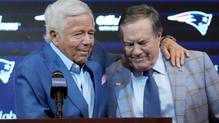 Bill belichick pursuing tv jobs after patriots exit falcons hc talks son steve says