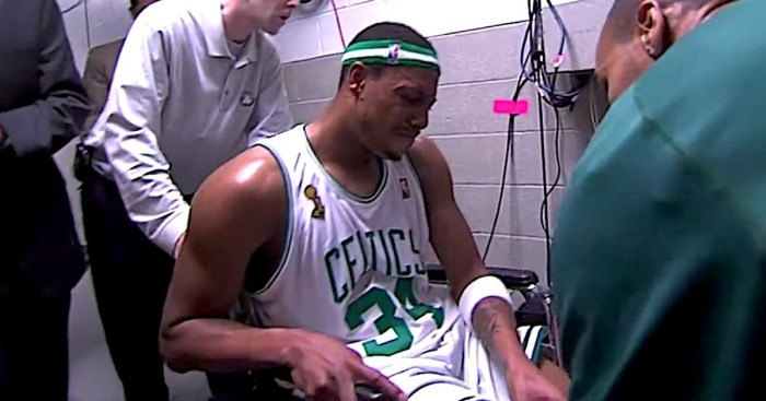 Lakers icon kobe bryant said f k paul pierce about wheelchair for achilles injury
