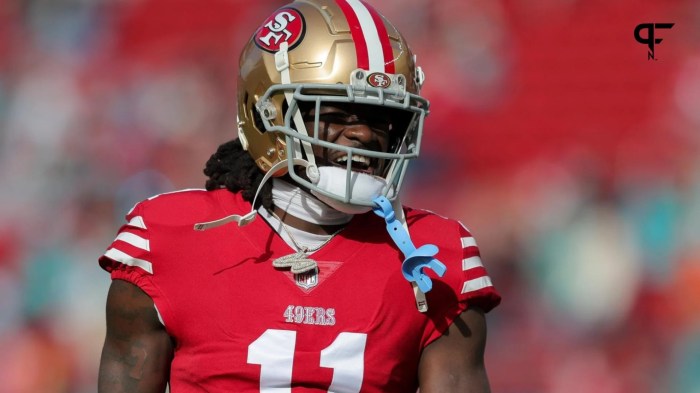Brandon aiyuk trade rumors 49ers gauged interest in wr deal very much in play