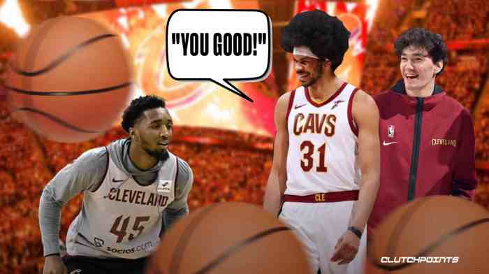 Cavs gm donovan mitchell said hes happy and likes it here amid nba trade rumors