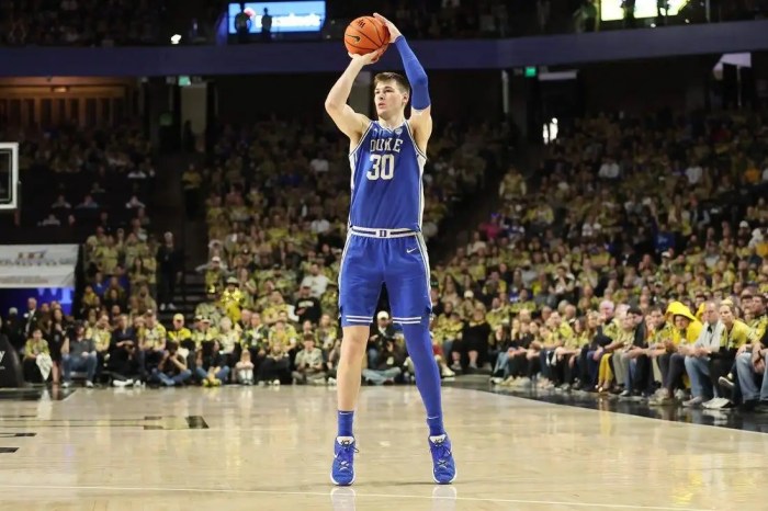 Dukes kyle filipowski injury during wake forest court storming felt intentional