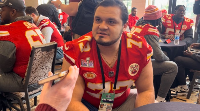 Chiefs rumors ol nick allegretti played through torn ucl injury in nfl super bowl 58