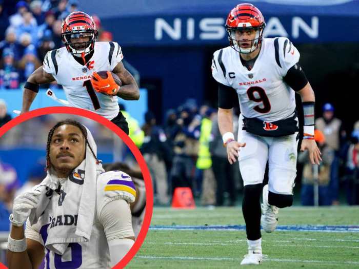 Bengals jamarr chase hypes justin jeffersons record nfl contract break da bank