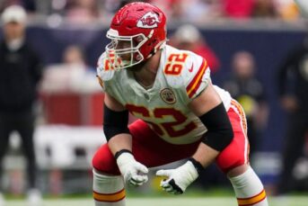 Chiefs joe thuney out for super bowl 58 vs 49ers with injury mckinnon questionable