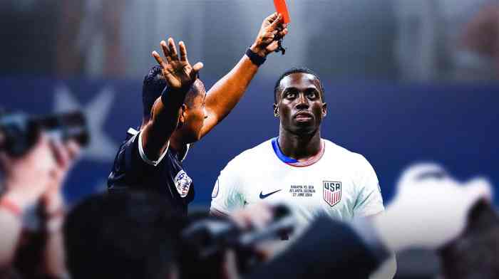 Usmnts tim weah apologizes for red card in panama loss i let my team country down