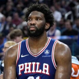 Philadelphia knee 76ers tear meniscus embiid joel sits