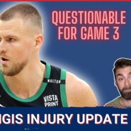 Celtics kristaps porzingis suffers rare leg injury questionable for nba finals g3