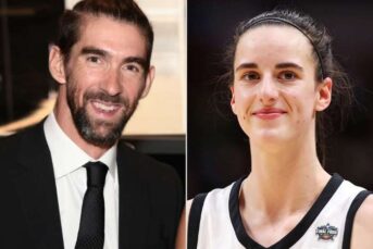 Michael phelps reacts to caitlin clark using olympic legend as phone background