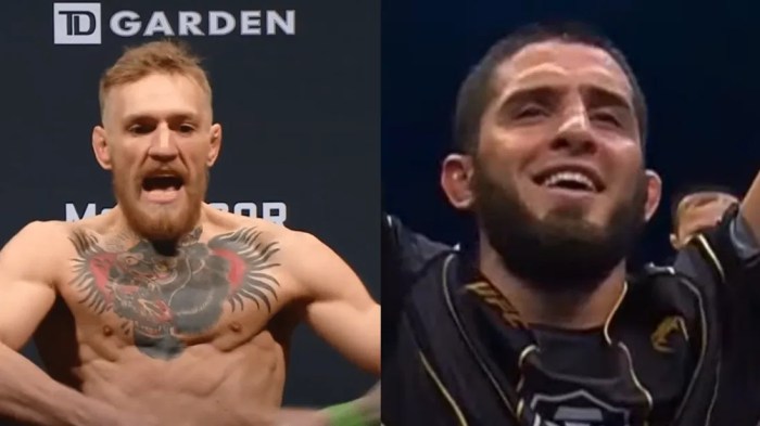 Ufcs islam makhachev calls conor mcgregor a chicken after photo of toe injury