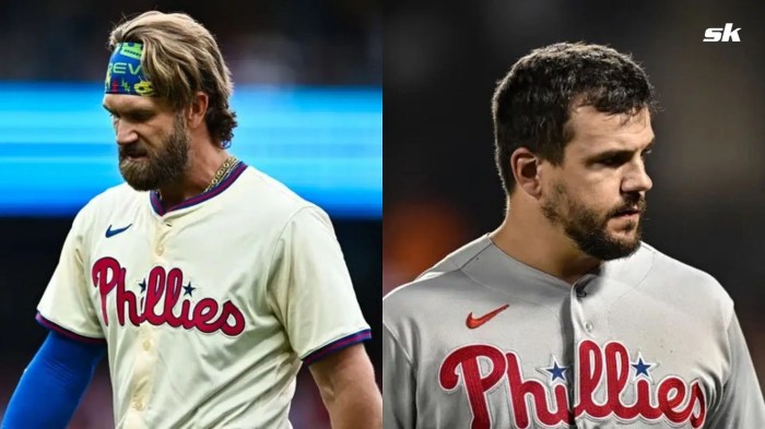 Mlb rumors phillies bryce harper schwarber avoided serious injury placed on il
