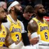 Lakers anthony davis lebron james was masterful making 9 three pointers vs nets