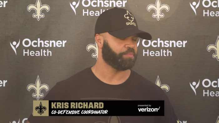 Raiders rumors former saints assistant kris richard interviews for hc job