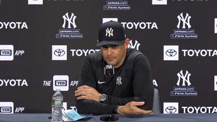 Yankees aaron boone juan soto likely to miss a couple of days with forearm injury