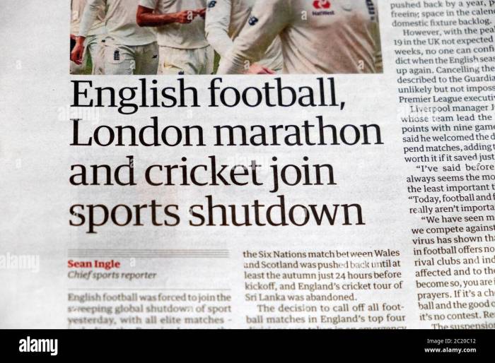 Breaking news related to sports