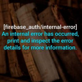 Internal occurred solve