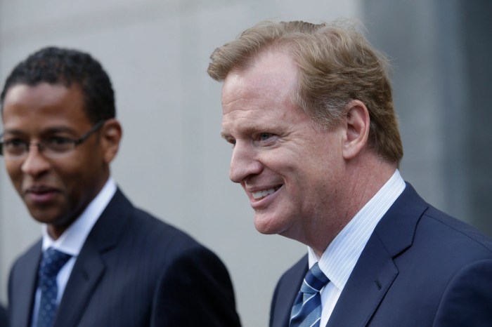Nfls roger goodell tom bradys purchase of stake in raiders making progress