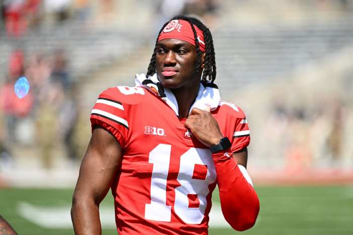 Photo marvin harrison jr to wear no 18 jersey with cardinals keeps osu number