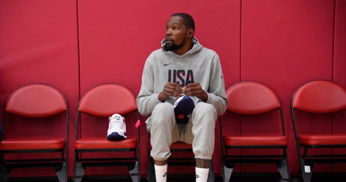 Kevin durant out for usa vs canada exhibition with calf injury ahead of olympics