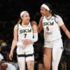 Angel reese sets wnba record with 9th straight double double in sky loss vs aces
