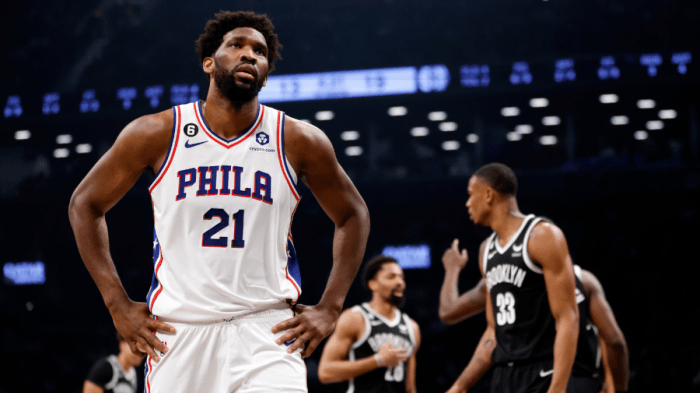 Joel embiids knee responded well after injury scare vs magic 76ers hc nurse says