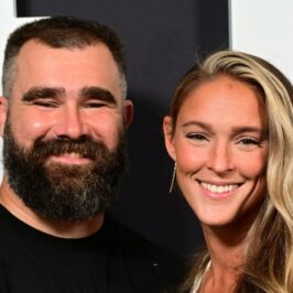 Jason kelce desperately wanted to go through a table at bills game wife kylie says