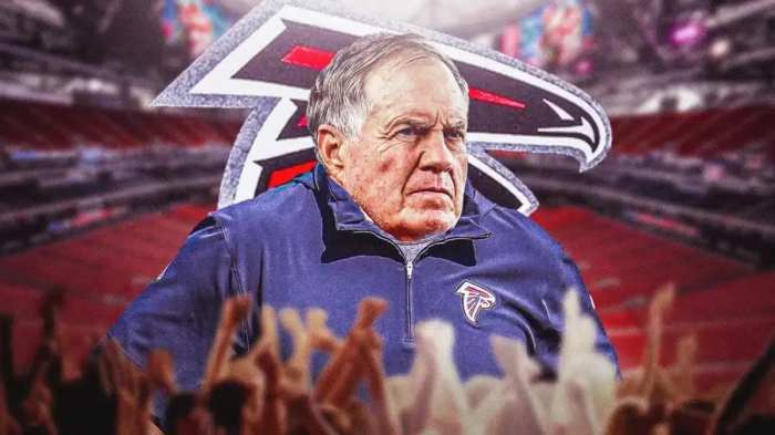Patriots Bill belichick pursuing tv jobs after patriots exit falcons hc talks son steve says