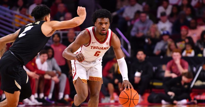 Bronny james impresses cbb fans with well rounded game in uscs win vs cal
