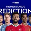 Predicting every premier league teams final position with 1 month to go