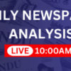 Newspaper article for analysis