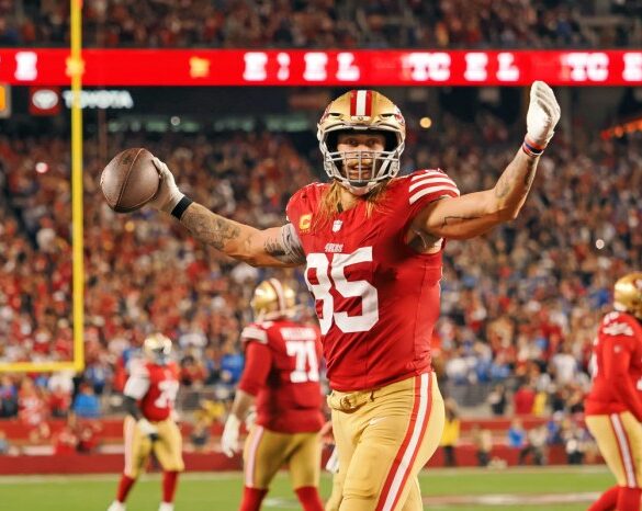 49ers george kittle regains 29 pounds after surgery to return to playing weight