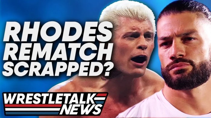 Wwe rumors on cody rhodes roman reigns solo sikoa ricochet chad gables contract