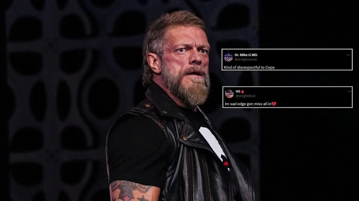 Aews adam copeland injury update wwes rumors on hikuleo and more tna crossovers