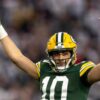 Aaron rodgers shouts out jordan love after record contract jokes about selling house