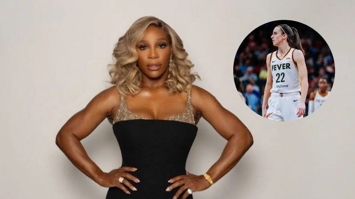 Serena williams offers support advice for caitlin clark they cant do what you do