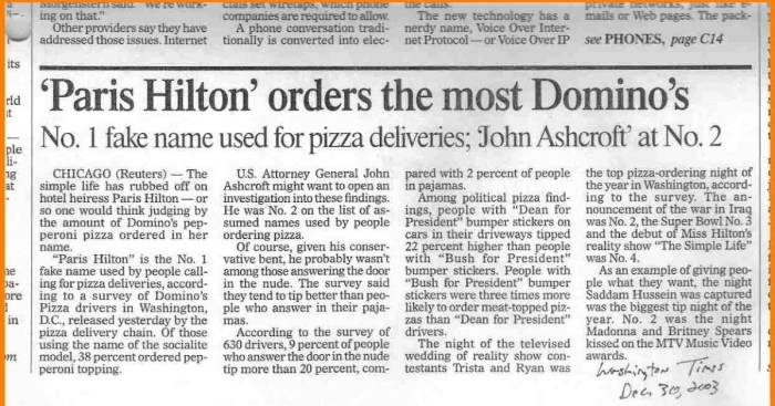 Analysis a newspaper article