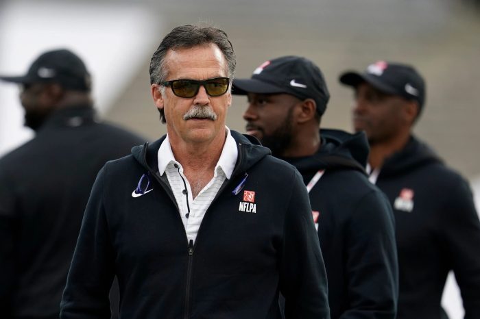 Fisher jeff coach upi rams former head as fox serve analyst nfl ex xfl angeles los calls titans false move Former nfl hc jeff fisher takes over as interim arena football league commissioner