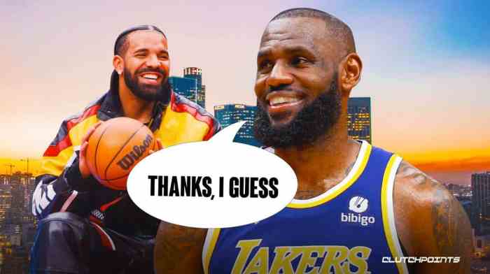 Lakers lebron james reacts to drakes alleged diss track mentioning kendrick lamar