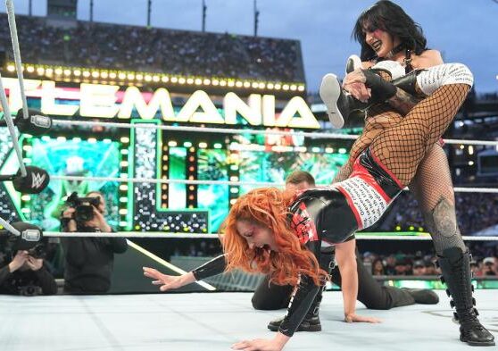 Becky lynch vs rhea ripley set for wwe wrestlemania 40 after elimination chamber win