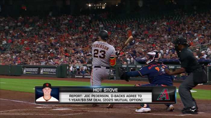 Mlb rumors joc pederson d backs agree to 1 year 95m contract