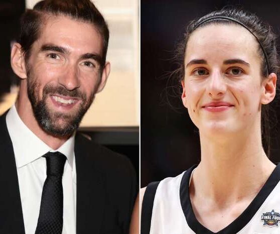 Michael phelps reacts to caitlin clark using olympic legend as phone background