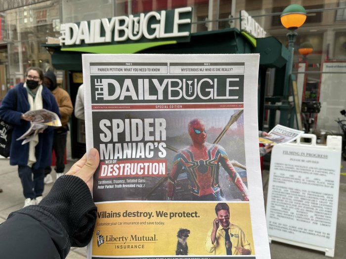 Daily bugle papers spider man ps4