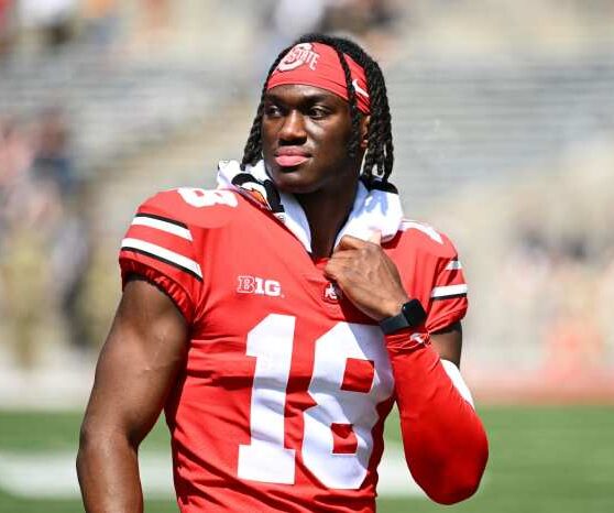 Photo marvin harrison jr to wear no 18 jersey with cardinals keeps osu number