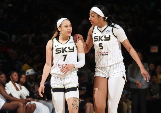 Angel reese sets wnba record with 9th straight double double in sky loss vs aces