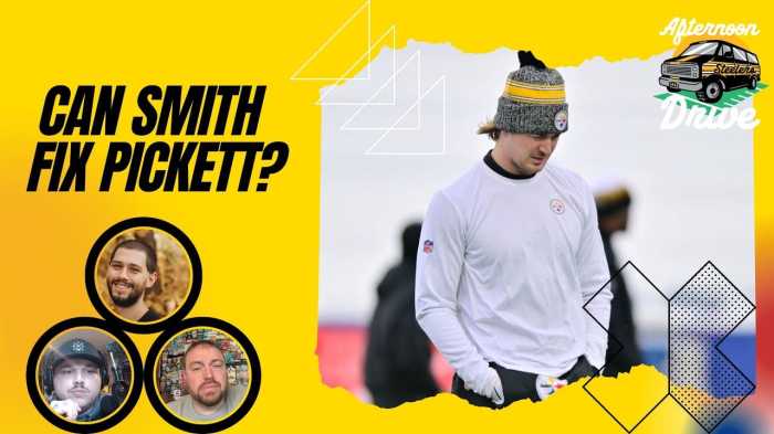 Steelers rumors kenny pickett arthur smith had great meeting but qb battle eyed