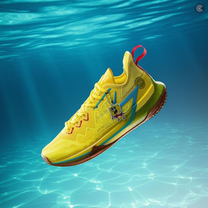 Nuggets nikola jokic 361 degrees reveal photos of spongebob sneaker collection