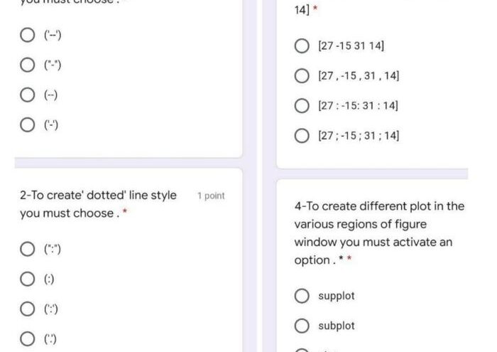 Dot dash line matlab