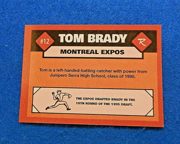 Nfl legend tom bradys autographed expos card sells for 159k at auction