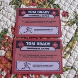 Nfl legend tom bradys autographed expos card sells for 159k at auction
